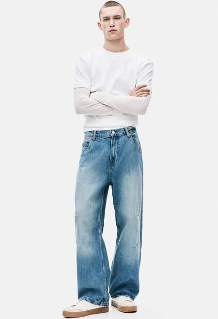 H&M Men's Baggy Darted Jeans