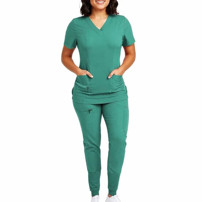 Women's Medical Uniform Scrubs Set