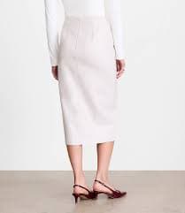 LOFT Versa Embossed Faux Leather Long Skirt