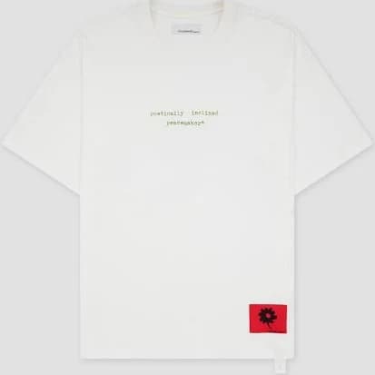Loose Fit T-Shirt Landart 02 Print White | OAMC Peacemaker L / White