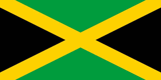 Jamaica Handheld Flag with Pole