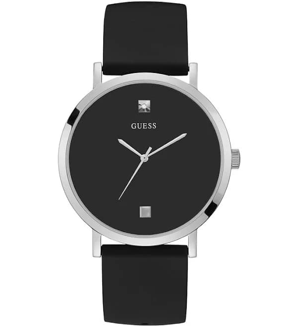 GUESS Men's Stainless Steel Analog Diamond Dial Watch