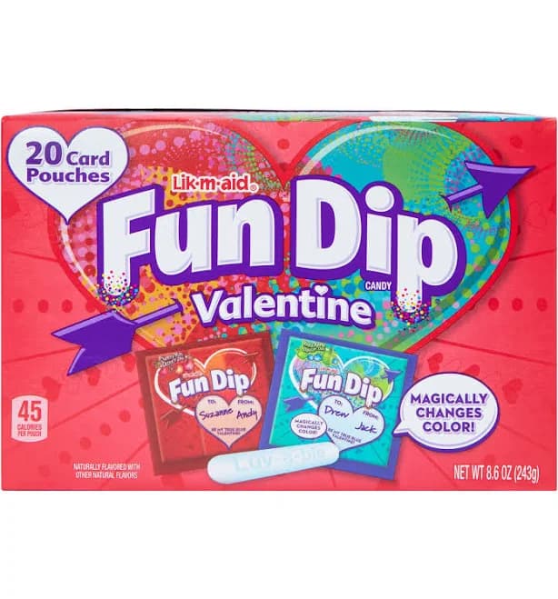 lik-m-aid Valentine Fun Dip Candy