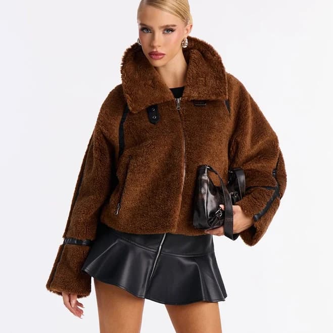 Fashion Nova Cameron Faux Fur Jacket