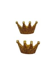 Gold Glitter Princess Crowns Buttons Shank Flat Backs Choice - 81 - Etsy Ireland