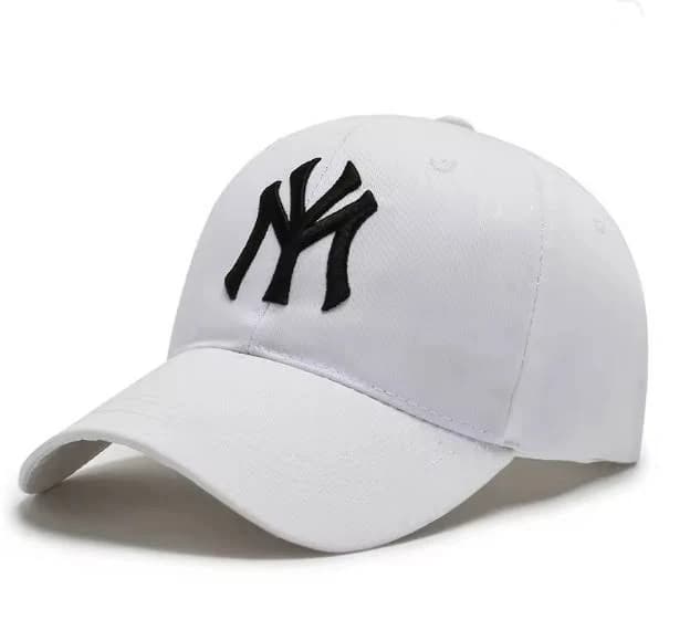 White With Black York Ny Nyc Baseball Hat Sport Cap Cotton Mens