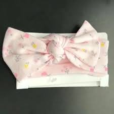 Unbranded | Accessories | Unknown Brand Pink Bow Headband Wrap Floral Design Size 36 Months | Poshmark