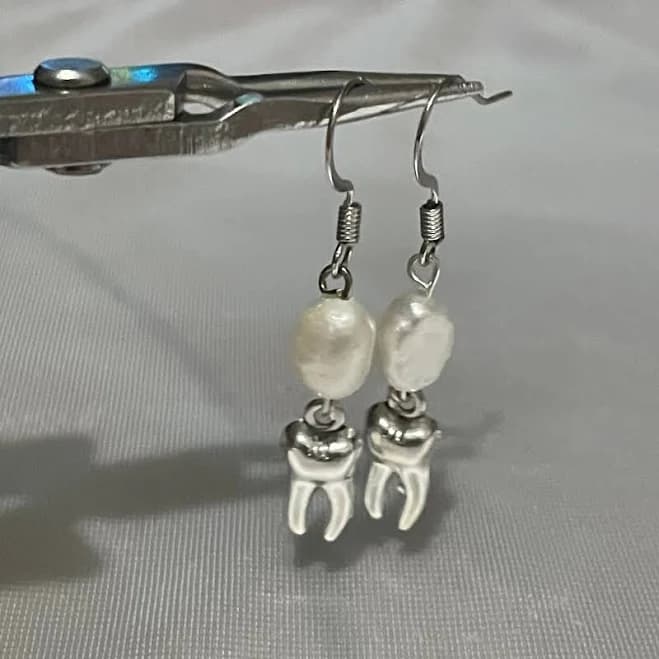 Fairycore Pearl Tooth Charm