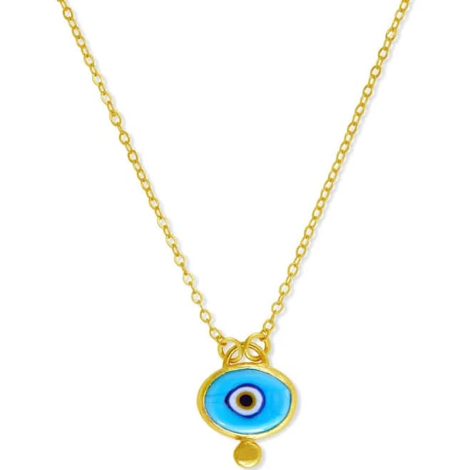 Ottoman Hands Alara Evil Eye Pendant Necklace