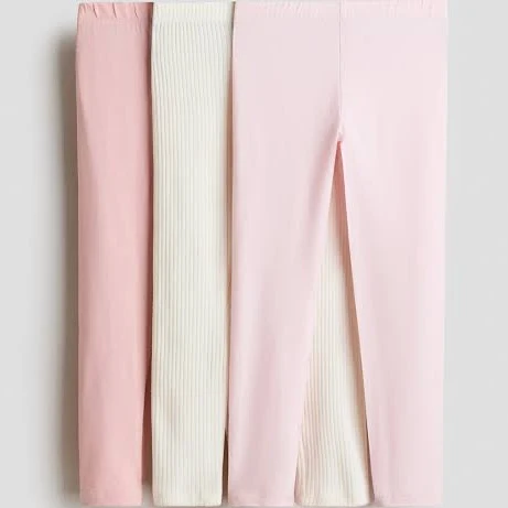 H&M 3-Pack Cotton Jersey Leggings