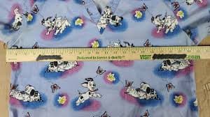 Disney 101 Dalmatians blue women's 2 pocket scrub top size XS | eBay