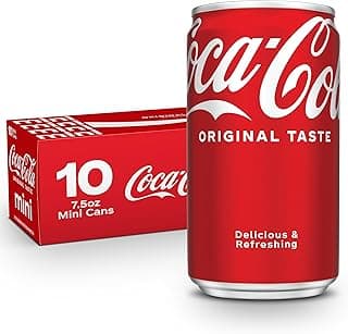Fridge Pack Soda Soft Drinks, 7.5 fl oz Cans, 10 Pack - Mini Soda Cans
