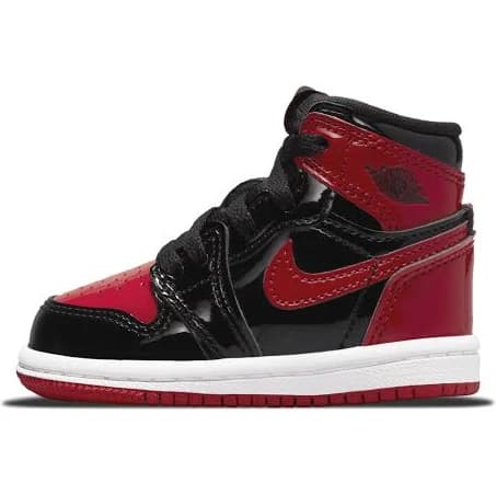 Air Jordan 1 Retro High OG Patent Bred Toddler Kids' Shoes