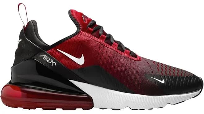Nike Men's Air Max 270 Black/Red Bred Running Shoes