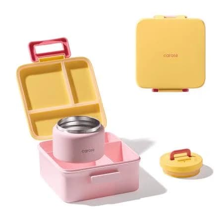 Carote 2-Pack Plastic Bento Box Set