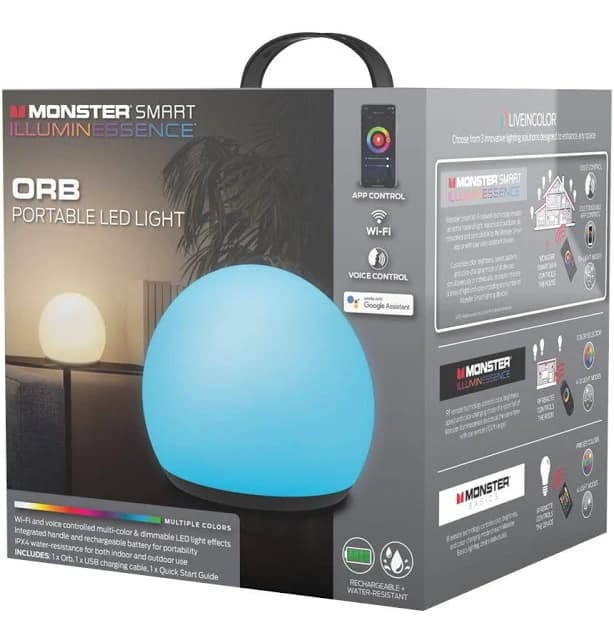 Monster Orb Smart Portable LED Light