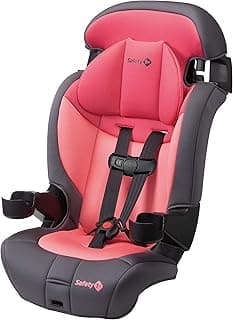 Safety 1st Grand 2-in-1 Booster Car Seat, Converts from High Back to Belt-Positioning Booster, High Back Seat for Kids 40-65 Pounds, and Belt-Positioning 40-100 Pounds, Sunrise Coral