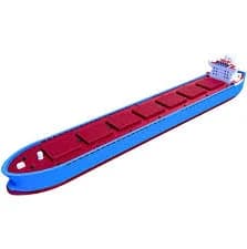Modern Cargo Ship Model 10Inch Bulk Carrier Replica Maritime Industry Decor Logistics Professional Gift