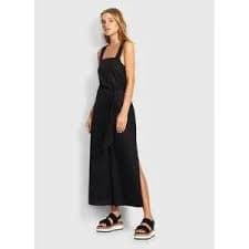 Seafolly | Pants & Jumpsuits | Seafolly Womens Black Criss Cross Back One Piece Jumpsuit Australia Linen Xs 2 | Poshmark