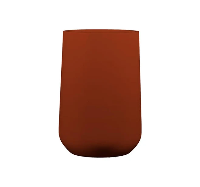 Hayden Tapered Round Planter - 8 x 8 x 15 in - Terracotta (Matte) | Jay Scotts