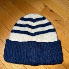 Zara | Accessories | Zara Turnedup Knit Beanieblue | Poshmark