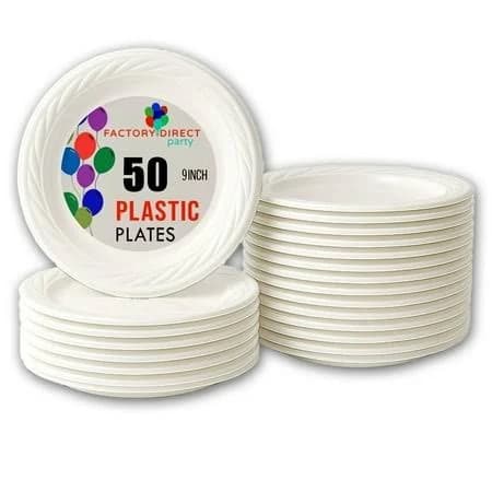 Exquisite White Paper Plates