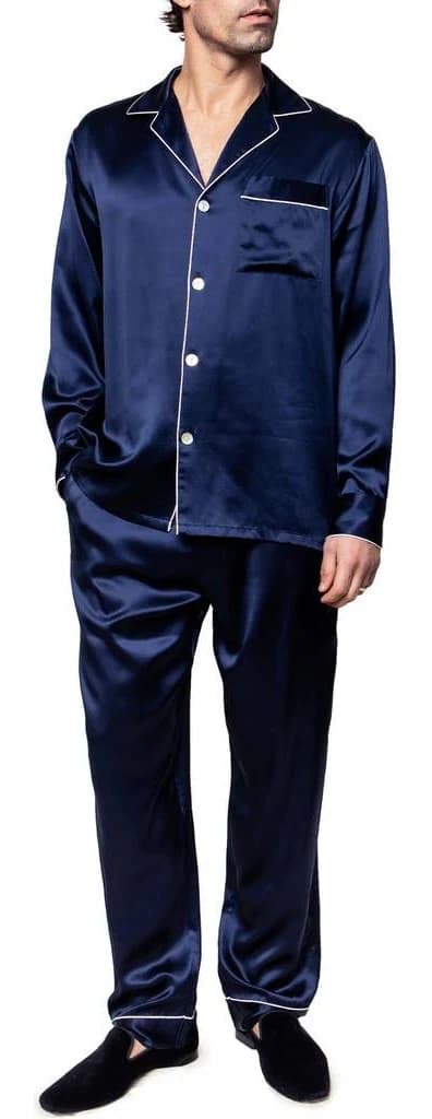 Petite Plume Men's Silk Pajamas