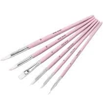 Premium Pink Brush Set | 6 Pieces