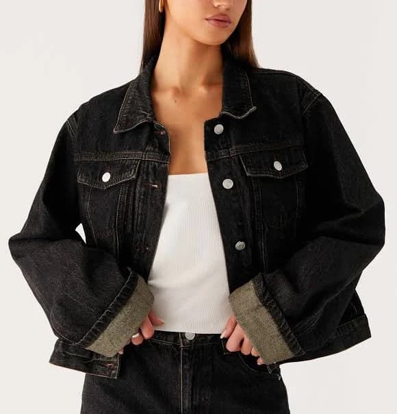 Back Again Oversized Denim Jacket