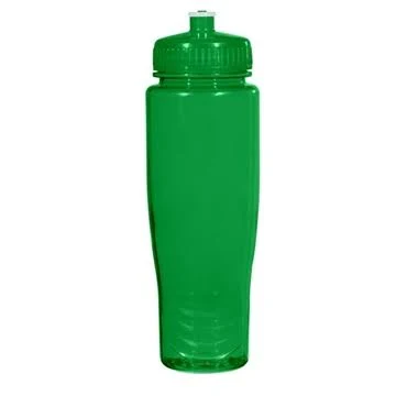 Translucent Green Sample - 28 oz BPA Free Polyclean Sport Bottle