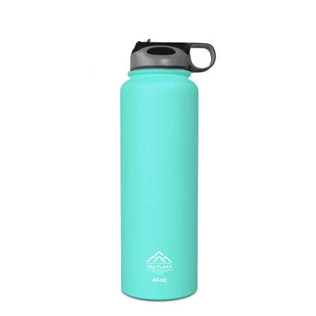 40oz Insulated Turquoise Bottle with Straw Lid