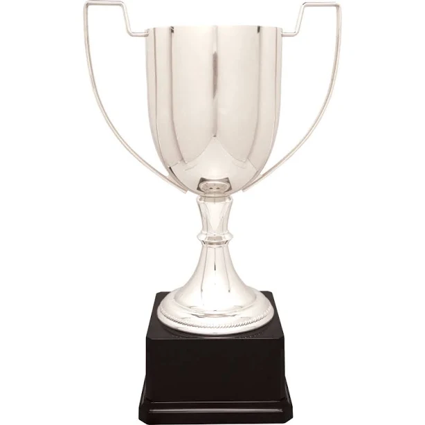 Silver Metal Champion Cup | Silver Cup Trophy | Open Top Cup Trophy Medium - 13"