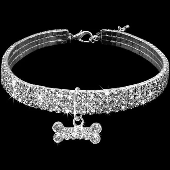 Diamond Rhinestone Small Pet Collar