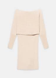 Neutral Cable Knit Mini Dress – Mint Velvet