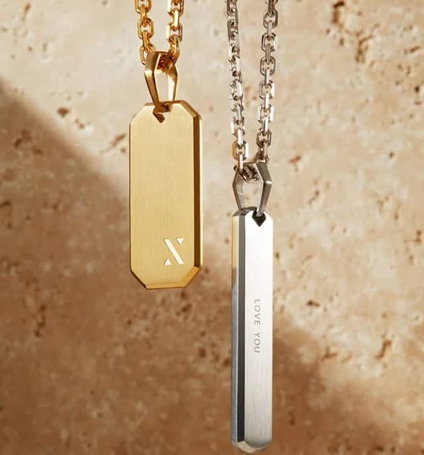 JAXXON Skyline Silver Pendant Men's Chain