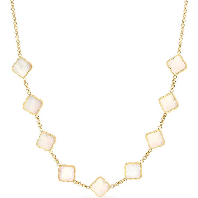 Pearl Multi Clover Necklace