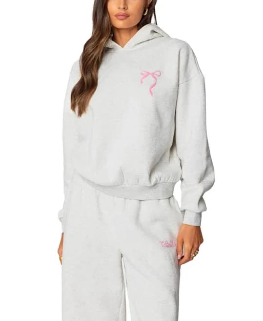 Edikted Women's Sasha Bow Hoodie