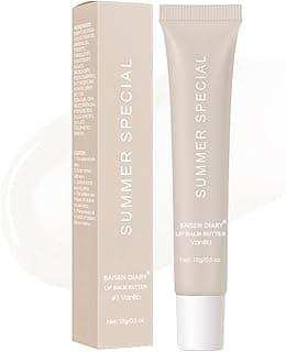 Summer Special Lip Butter Balm - Ultra-Hydrating, Nourishing Lip Care with Natural Ingredients, Shea Butter & Olive Butter, Soothes & Softens Dry Lips (#1 Vanilla, 0.5 Fl Oz (Pack of 1))