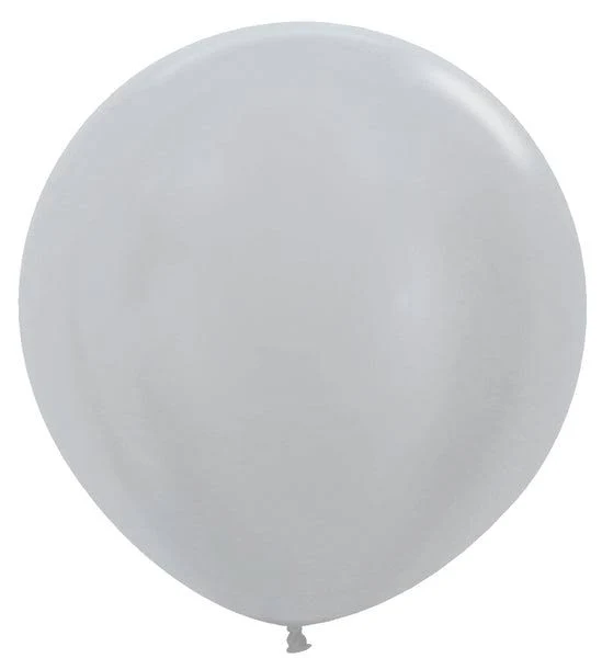 BetalLatex Metallic Silver Latex Balloons