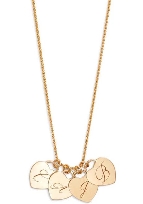 Set & Stones Women's Alice Multi Initial Charm Necklace