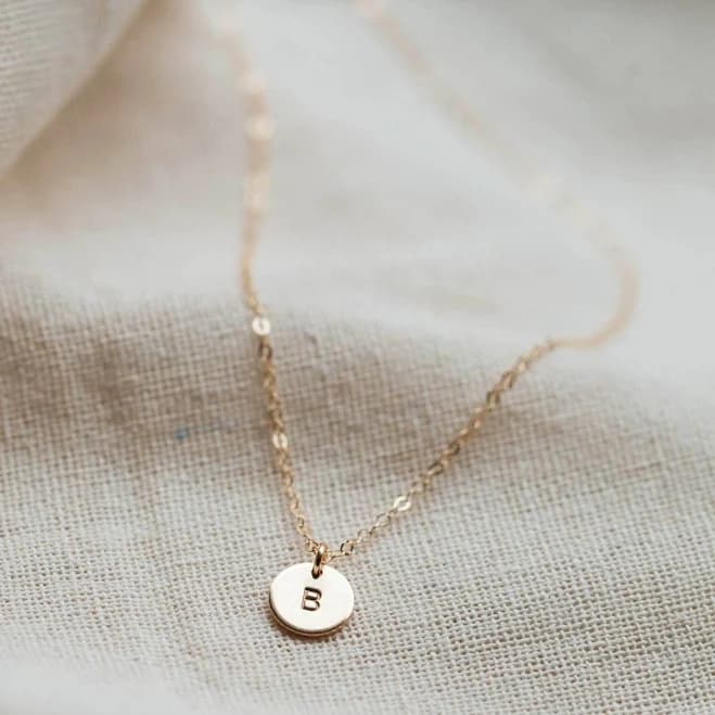 Hello Adorn 14kt Gold Fill Tiny Dot Necklace