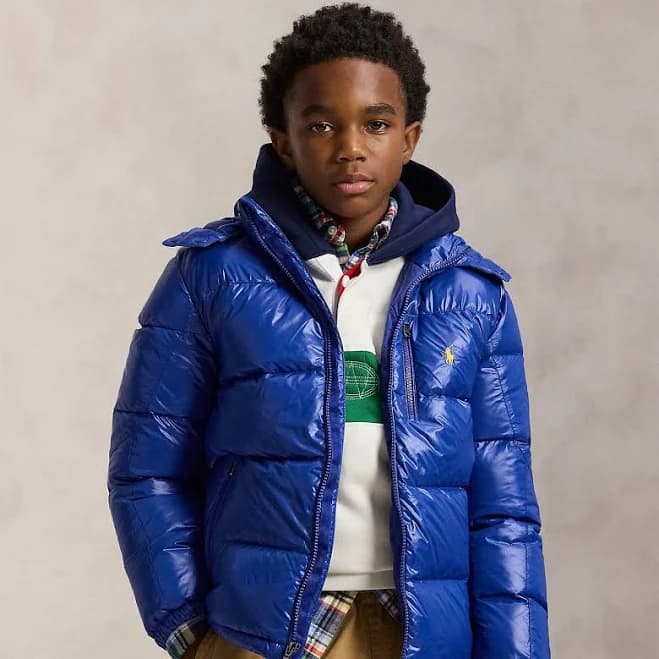 Ralph Lauren Boy's Gorham Glossed Down Jacket