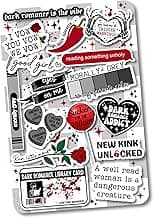 Kindle Insert for Clear Cover Case | Gothic Bookish Decor | E-Reader Cardstock Insert | Booktok Smut Stickers Case Insert | Dark Romance Book Gifts (Kindle 12th Generation Paperwhite 7")