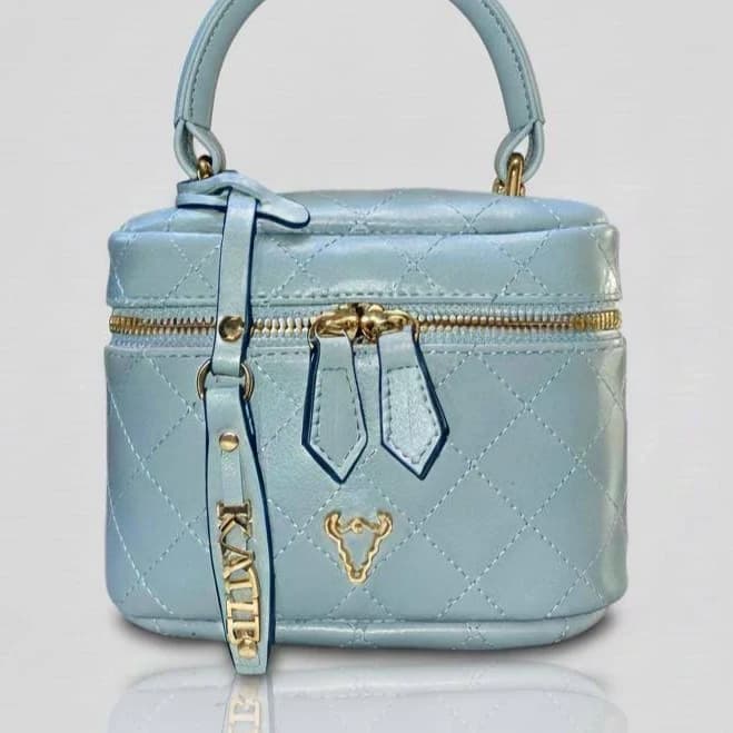Quilted Leather Matelassé Handbag with Chain Strap