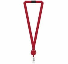Red Facility Lanyard with Badge Reel