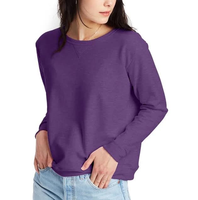 Hanes Women's ComfortSoft EcoSmart Crewneck Sweatshirt