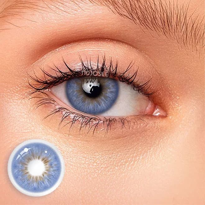 Wildness Peacock Blue Contact Lenses