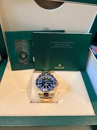 ROLEX 18K GOLD CERAMIC 41MM SUBMARINER 126618 Oyster Perpetual 2025 | eBay