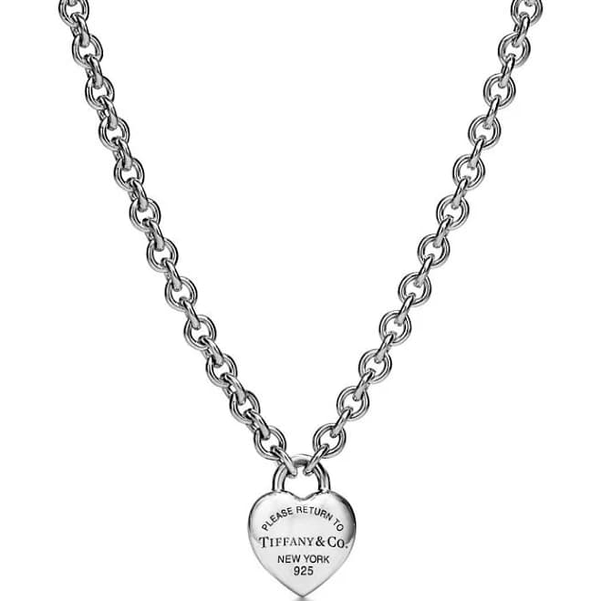 Tiffany Sterling Silver Full Heart Toggle Pendant