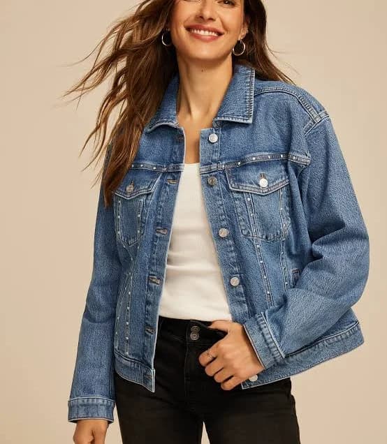maurices Women's Studded Denim Jacket